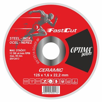 Řezný kotouč 125x1,6 OPTIMApower Ceramic Fast Cut