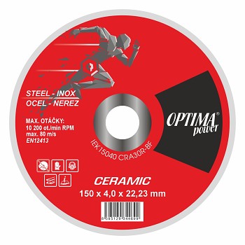 Brusný kotouč 150x4 OPTIMApower Ceramic