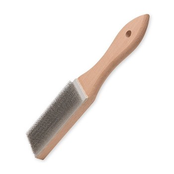 Kartáč ruční dřevěný ocel 0,3 na pilníky