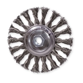 Kartáč radiální 125 mm copánkový M14x2 ocel 0,4