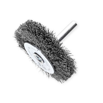 Kartáč okružní  80mm stopka ocel 0,3 dvouřadý