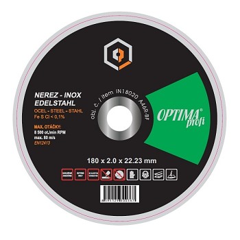 Řezný kotouč 180x2 OPTIMAprofi