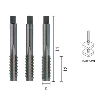 Závitník M 4x0,7 HSS-G DIN352 sada OPTIMAtools