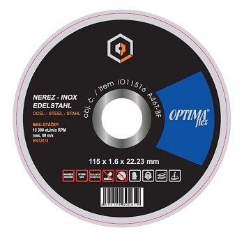 Řezný kotouč 115x1,6 nerez OPTIMAflex