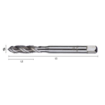Strojní závitník M 3x0,5 HSS-G DIN371/C35° Optimatools