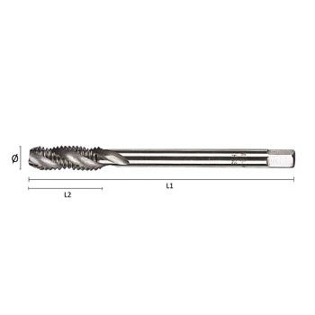 Strojní závitník M 3x0,5 HSS-G DIN376/C35° Optimatools