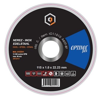 Řezný kotouč 115x1 nerez OPTIMAflex
