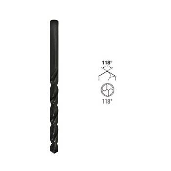 Vrták 12,50x205 HSS-R DIN340 válcový prodloužený