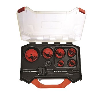 Set bimetalových vykružovacích korunek 22-54mm HSS 6ks