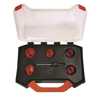 Set bimetalových vykružovacích korunek 22-38mm HSS 5ks