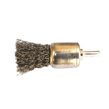 Kartáč koncový drátěný 25mm stopka ocel 0,3